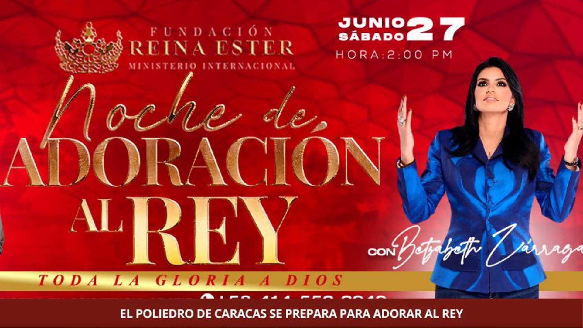 EL POLIEDRO DE CARACAS SE PREPARA PARA ADORAR AL REY