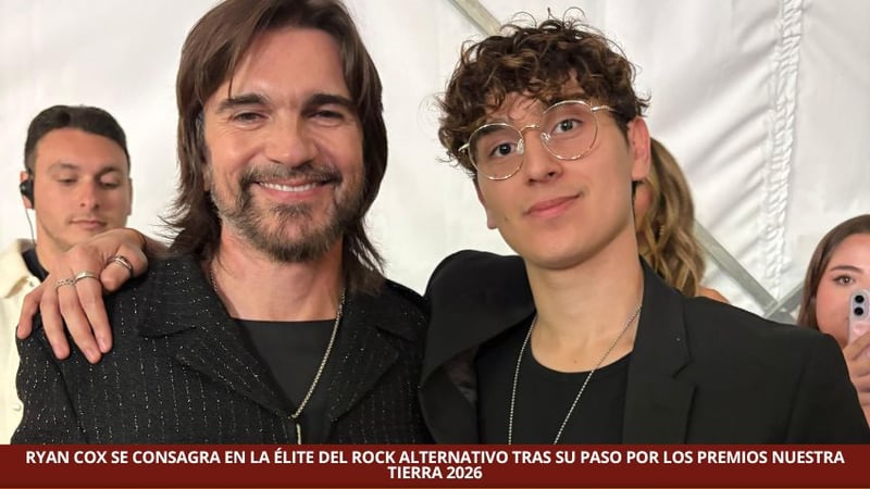 Ryan Cox se mide con los grandes del rock en los Premios Nuestra Tierra 2026