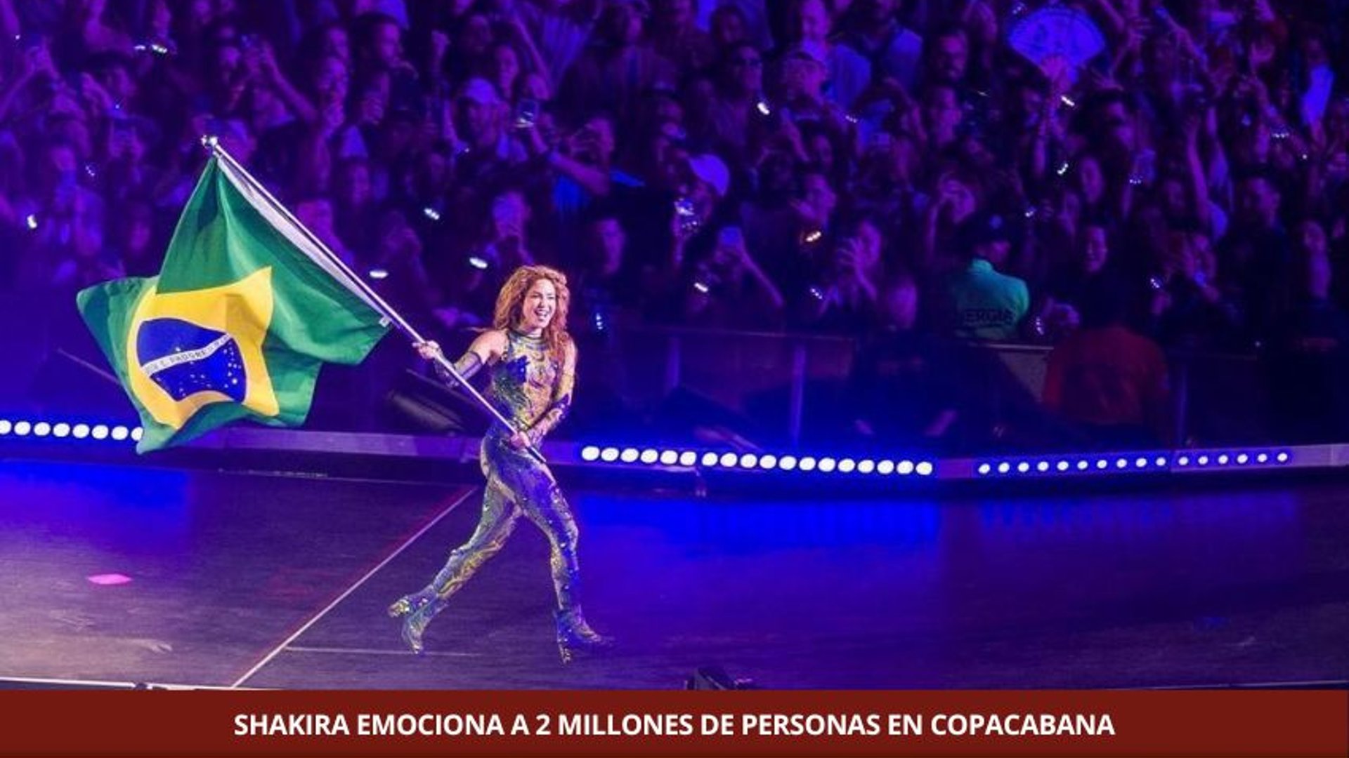 Shakira, es la primera artista latina en ofrecer un megaconcierto gratuito en la playa de Copacabana en Río de Janeiro